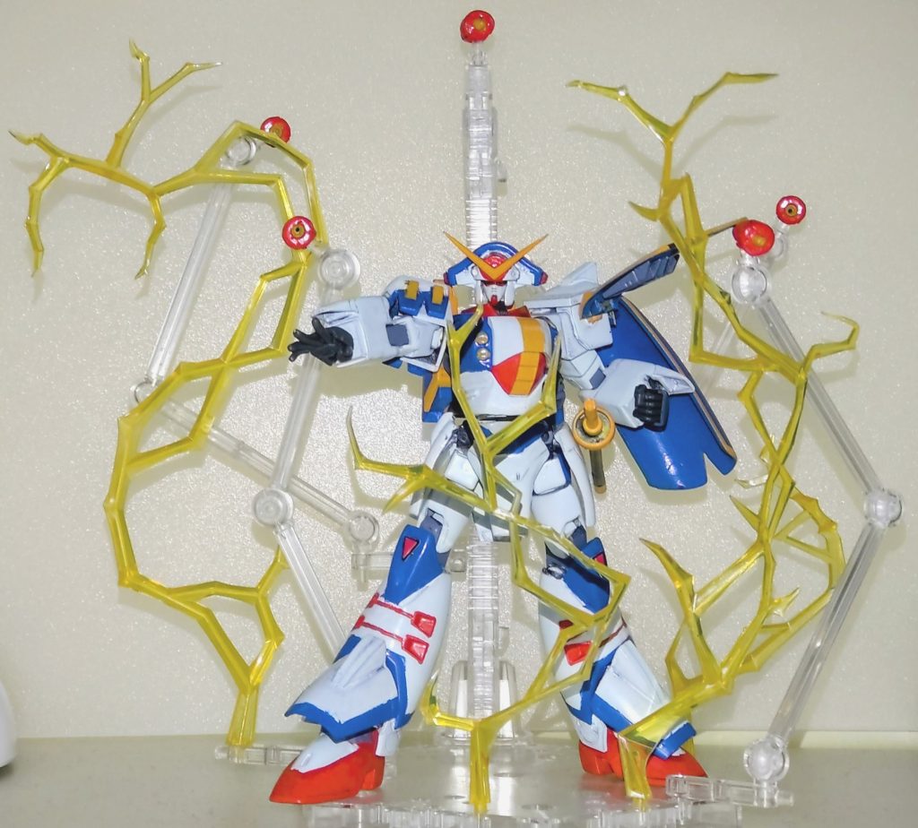 エフェクトパーツと合わせて本機の代表的必殺技、ローゼススクリーマーを表現してみました。