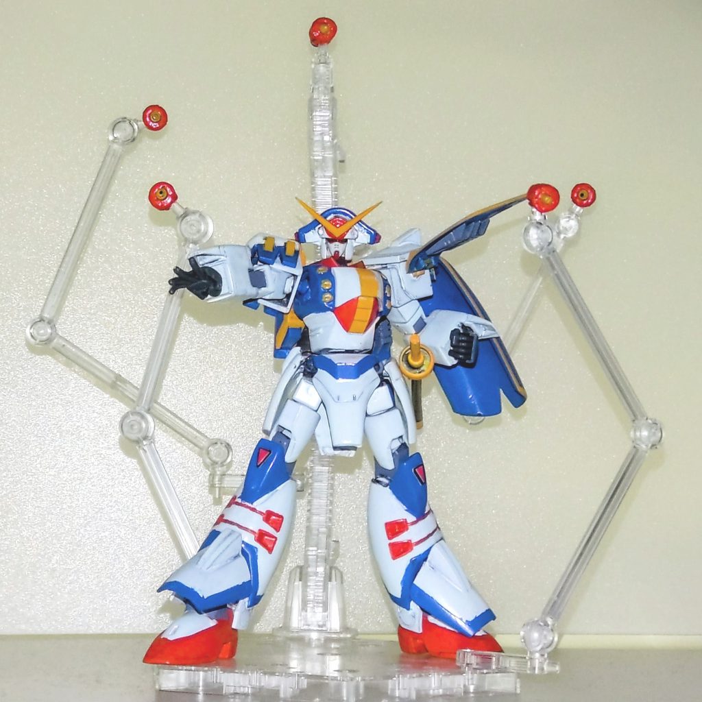 ローゼスビット。最初にこれを見た時、某魚座の黄金聖闘士と同じことをやんのかと思っちゃいました😄( ちなみにガンダムファイターの中の人はこの8年後、ovaにて2代目牡羊座の黄金聖闘士を演じています!)