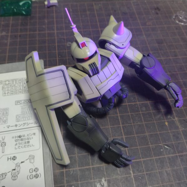 MGザクキャノンユニコーンカラー制作