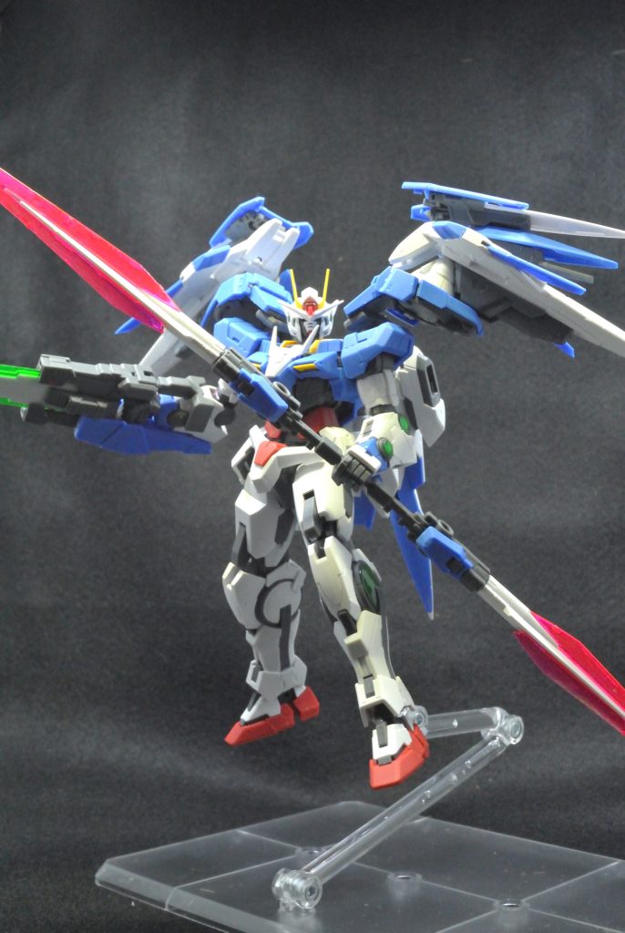 素組みの状態。武装が重くて自立はちょっと難しかったです。ご覧いただき、ありがとうございました。