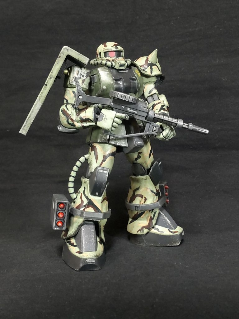 アフター😆。猩々流迷彩塗装、悪戦苦闘しながらもなんとかやりきりました😆。最後まで見て頂きありがとうございました。