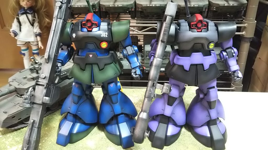 ノーマルリック・ドムとの比較ちなみにMGリック・ドム3機目です💦