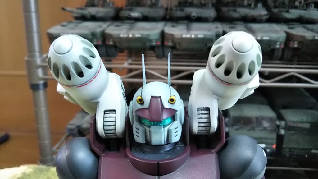 正面のミサイルスプレー💦