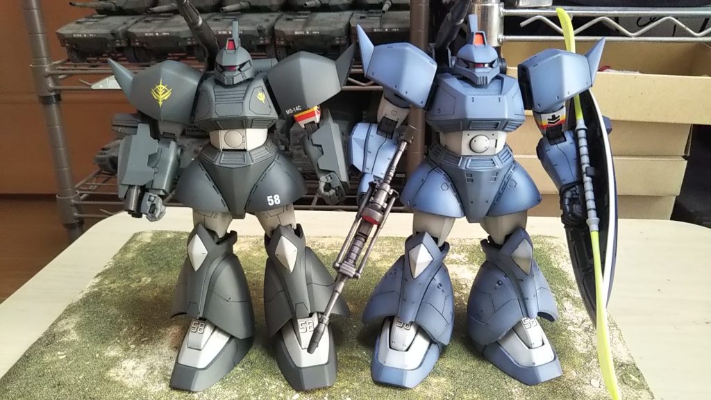 先週完成したver2.0MSVカラーとの比較公式はこんな色にしてくるとは💦