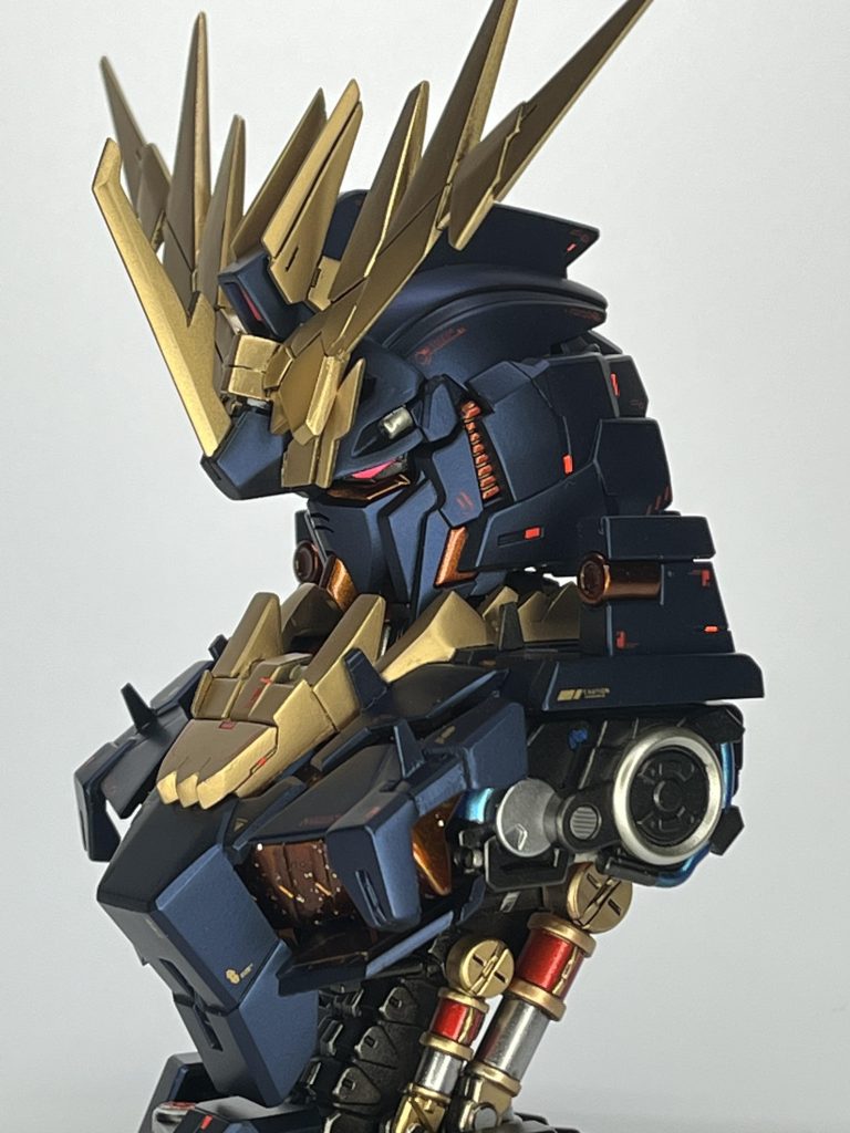 基本塗装GXレッドゴールドプリズムブルーブラック