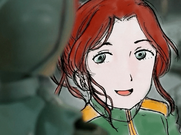 「知ってる。アビー中尉がランチを捕まえたって聞いて。」でも、とサラは言葉を続けた。「だから、っていうか……ごめんね、ちょっと、ミーハーな気分で来ちゃったかな。」マイロの腕の中で、サラは悪戯っぽく微笑んだ。 マイロは不思議そうな顔をするが、サラは、ほら、と、マイロの腕の中でくるりと向きを変えた。