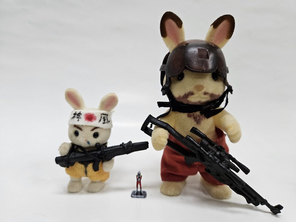 サイズ比較にシルバニアご家族に登場していただいております。