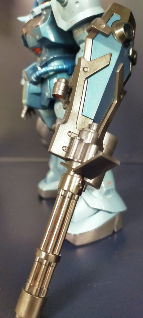 ガトリングガンだけ筆塗りが上手くいかなかったので,エアブラシを使いました.スターブラストアイアンがあれば,Mrカラーアイアンが再販されなくても,なんとかやっていけそうです.