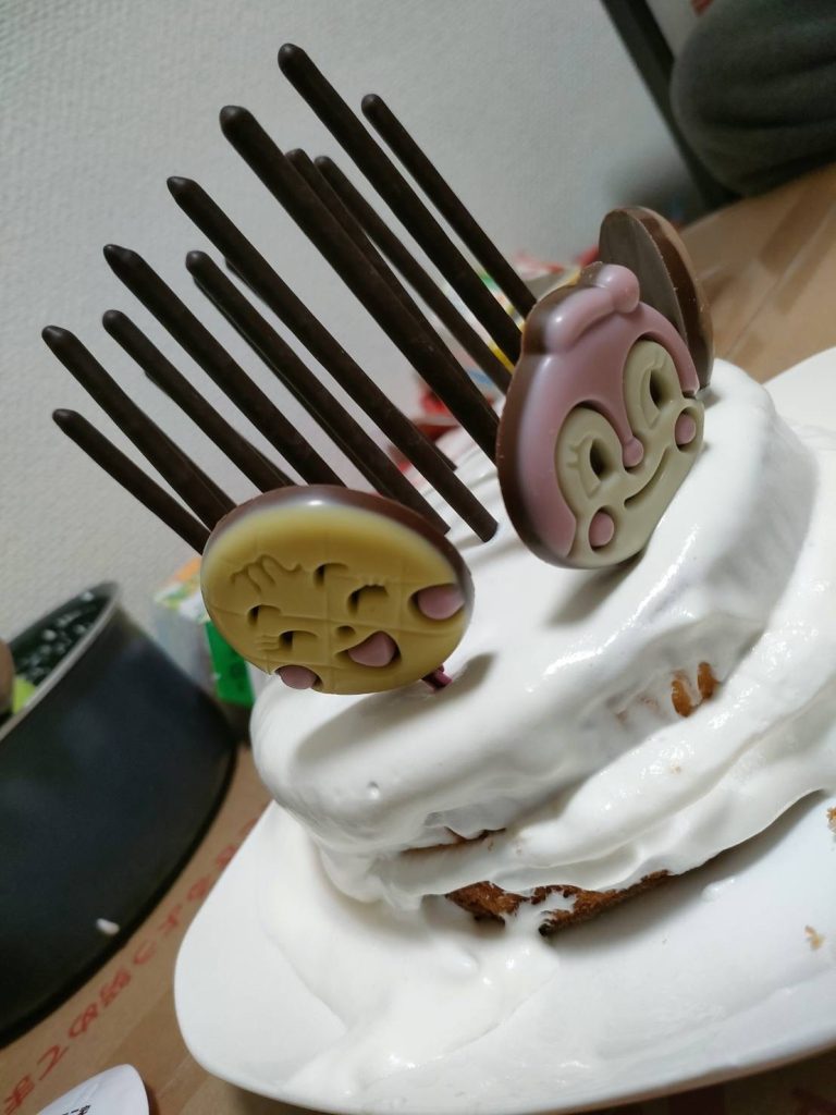 おまけの撮影終わりの年越しケーキ🍰笑笑
