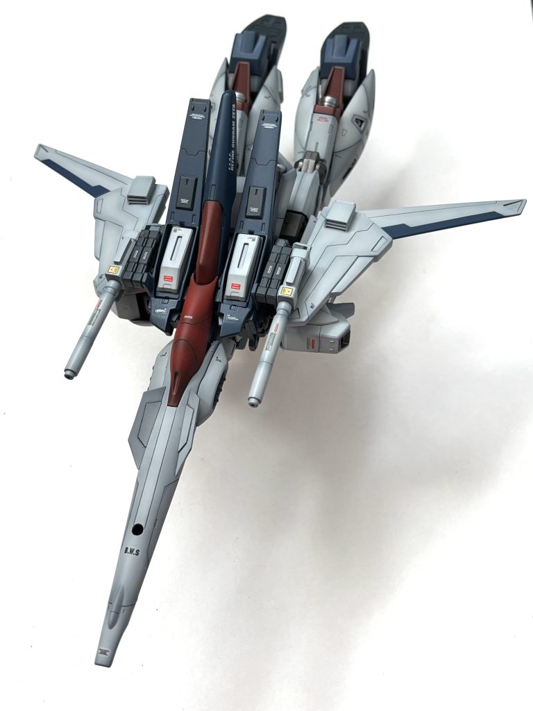 主翼パージしてからMS形態になってからは飛行形態に戻れないという点も、簡易的ながら飛行形態に戻ることも出来ます。以上です！