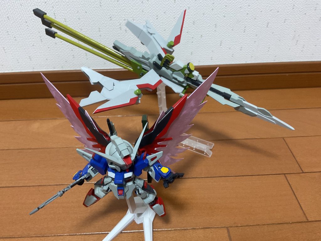 SDEXデスティニーガンダムspecⅡ&ゼウスシルエット