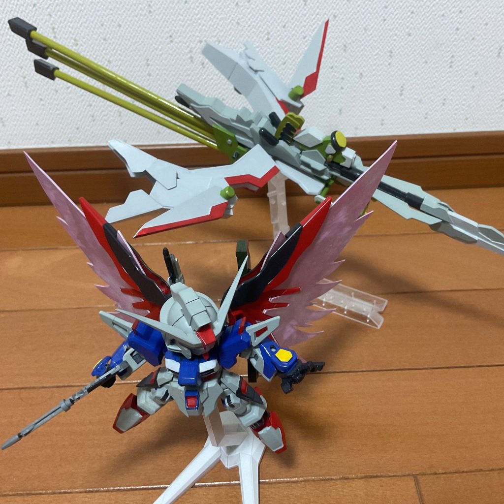 SDEXデスティニーガンダムspecⅡ&ゼウスシルエット