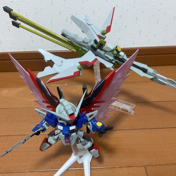 SDEXデスティニーガンダムspecⅡ&ゼウスシルエット