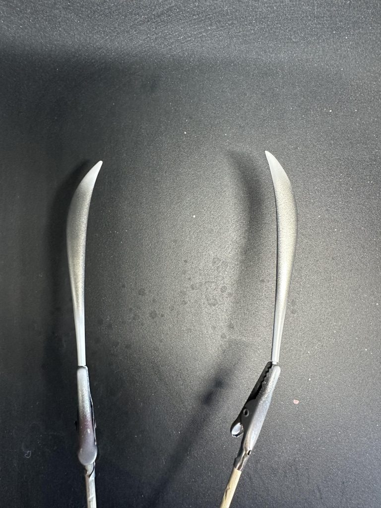 ナギナタだけはキャンディ塗装。下地にグラデーションをかけてみました。