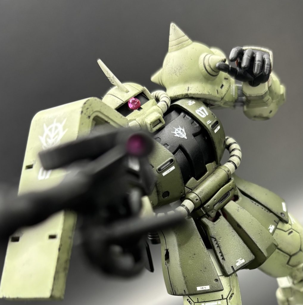 と言う訳で、高機動型ザクⅡ（量産型仕様）でした。