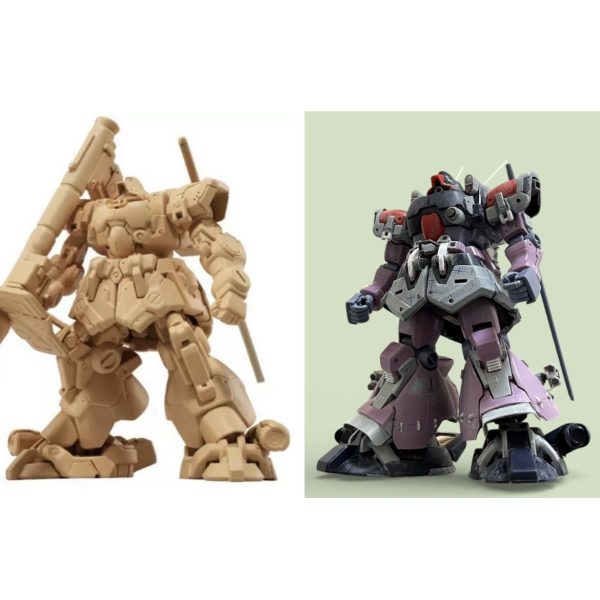 ビフォーアフターです。作品名は「ドムトローペン〜アーティファクト風・ドワッジ仕立て〜」としました😅　美味しく仕上げてゆきたいと思います♪　添付の写真は改造前後の違いです。①ズボンの裾カット・②足の延長・③スカートの裾カット　を行いその上から色々盛ってます。①はアーティファクトのスネの前面曲線や持ち上がった脹脛を意識してます。②もアーティファクトのいかにもスピードが出そうな大きなファバークラフトの足を意識してますが①の前面の曲線を出すと既存の足サイズではつま先がズボンの裾に隠れてしまいバランスが取れませんでした。③は工程が進むにつれ段々違和感を感じ初め（太った人が長ラン?かタキード?着てる様に見えてきました😭）スカートを仕上げる段階でバランスが取れる様に裾をカットしました。（7枚目）