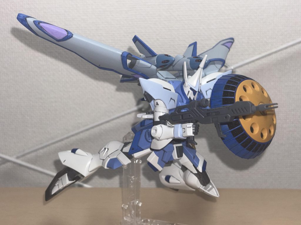 オプションパーツ版の初代ギャン盾を持たせてみました。まあ、違和感無いですねw