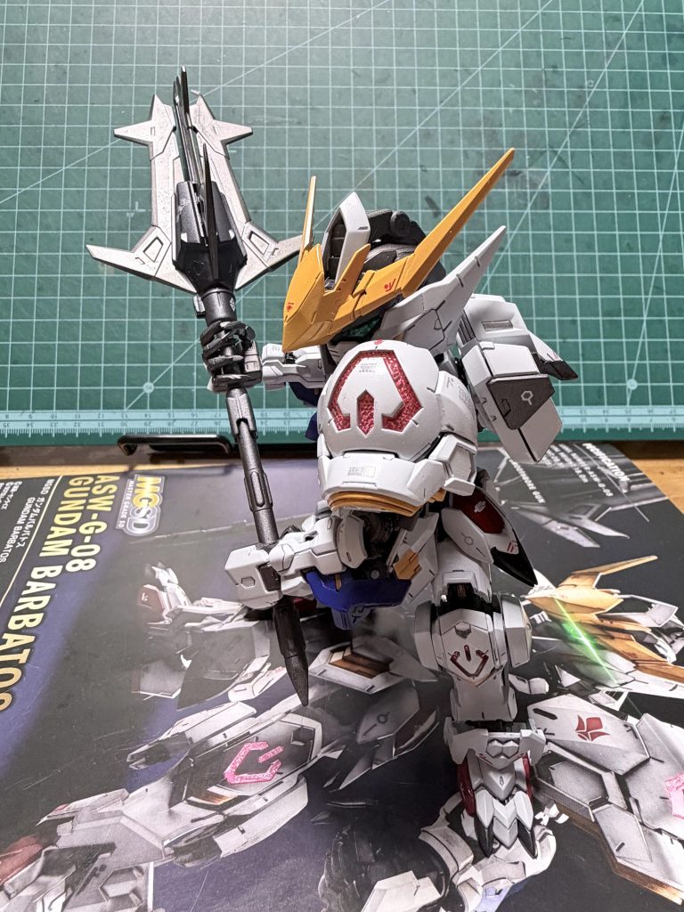 メイスを大きく振りかぶってもメチャクチャ安定しています🤭こいつ、強いぞ💦