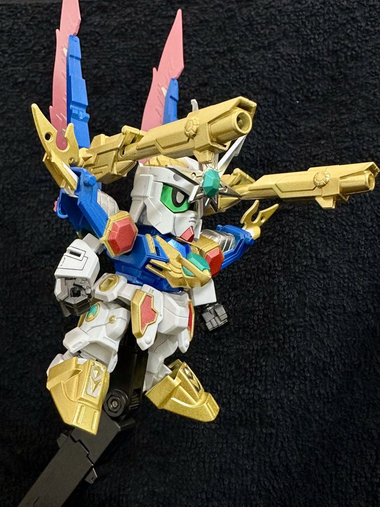 台座を使ってのポージング。