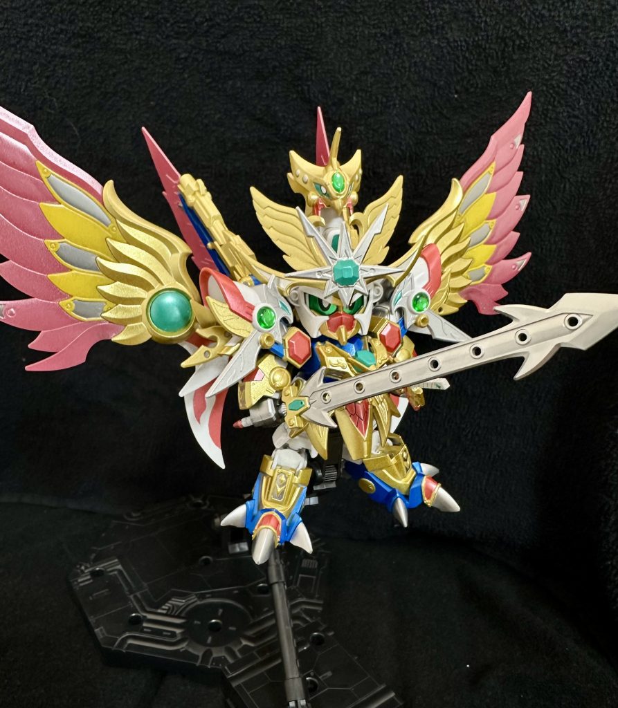 飛駆鳥大将軍装備完了。レジェンドBBといえど、SDでこのボリュームはたまらないですよね。