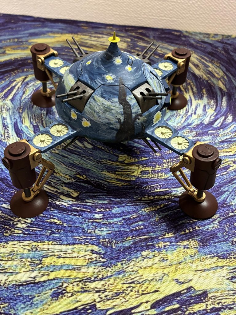 アッザムの形状の都合、絵をぐるっと一周させて描く構成は バランスを考える必要があったので次回の課題…次回もこれを…?🤔