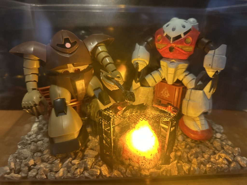 簡易ジオラマで遊んでみたり、楽しい1年目でした。2年目も楽しみます