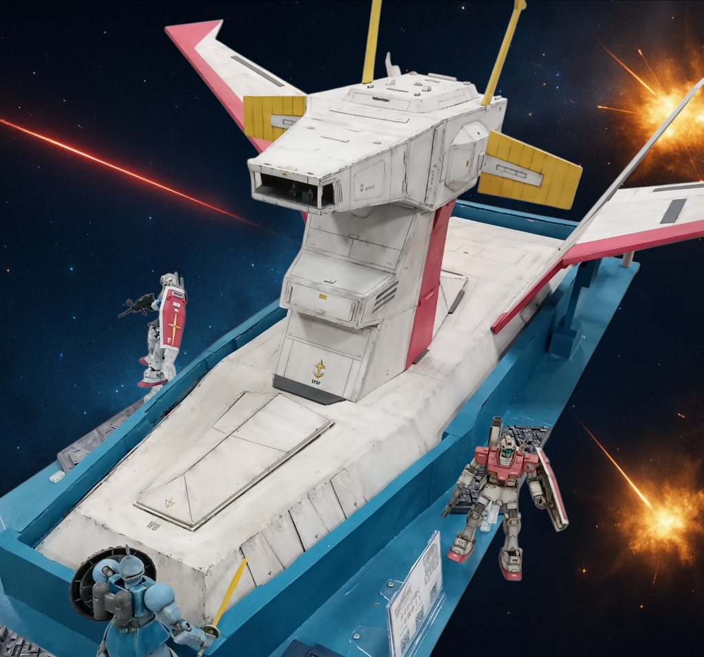 別角度&主砲収納状態。