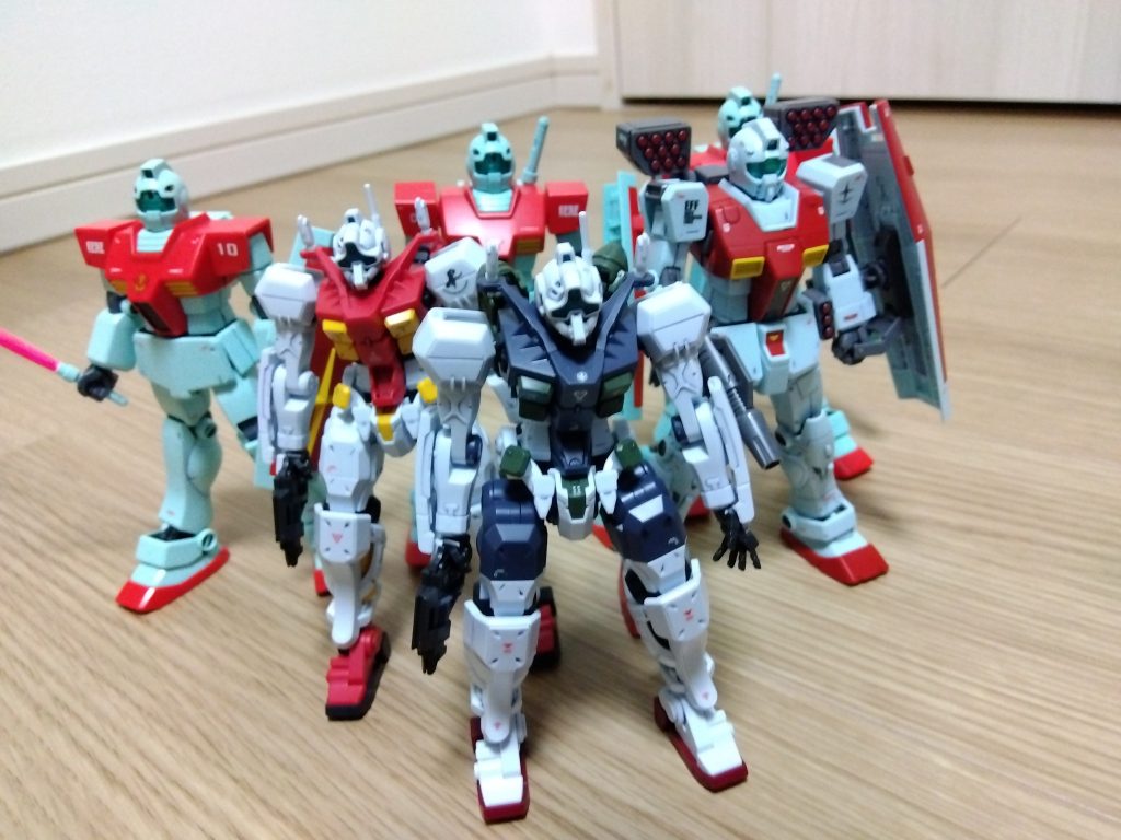 一年戦争のジム系と。