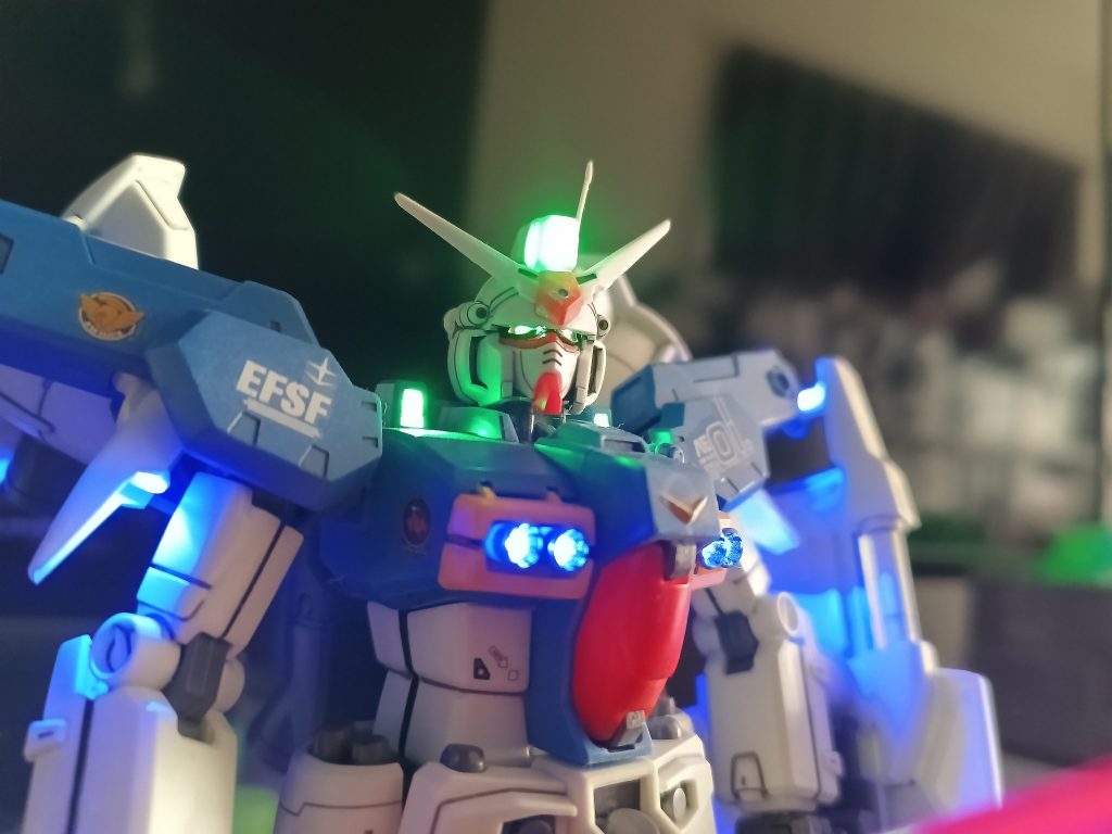 過去作 MG ガンダム試作1号機 フルバーニアン LED組込み