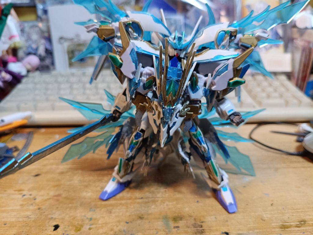 ストライクドラゴンモビルスーツ形態からドラゴンアーマーのみのドラゴンモード