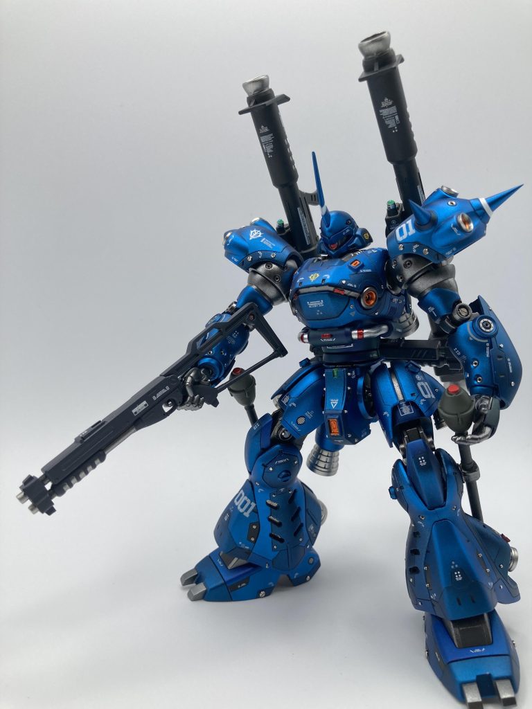 合わせ目消しや改造、多数の武装など、思っていたより、かなり時間がかかってしまいました。丁寧に作ろうと思って始めたのですが、技術不足、確認不足による失敗も多くありました。反省も多いですが、なんとか完成させられてよかったです💦