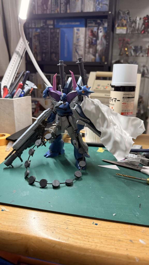 塗装前。肩パーツは最終的に外しました。