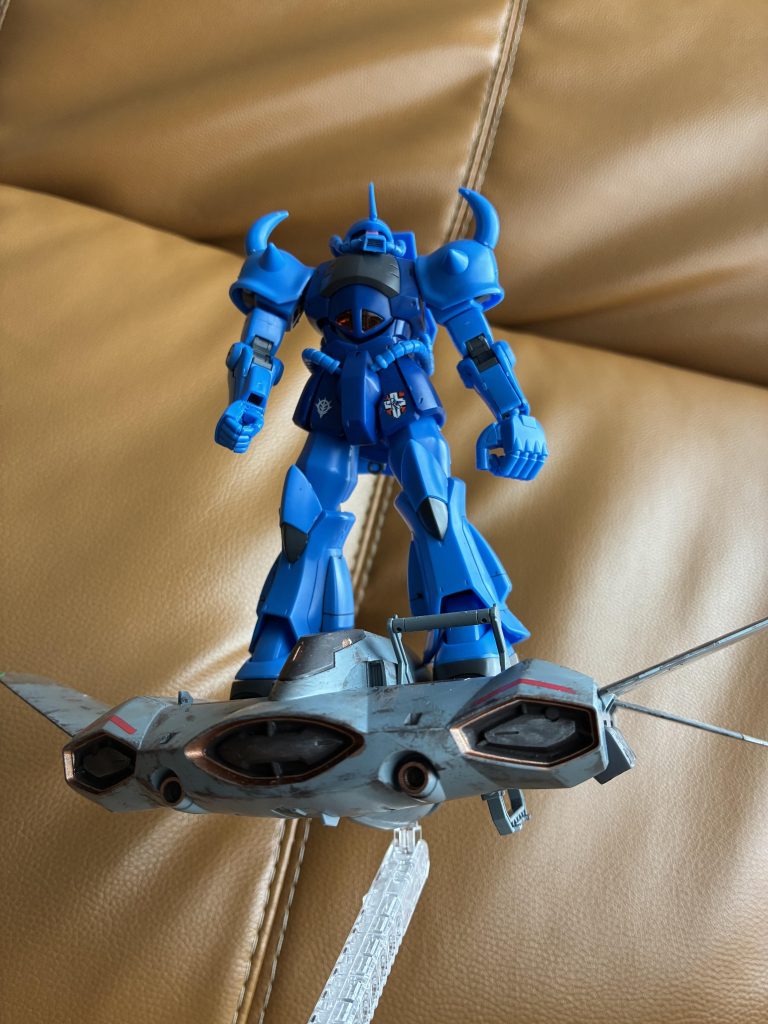 息子のグフと共にドダイ風。