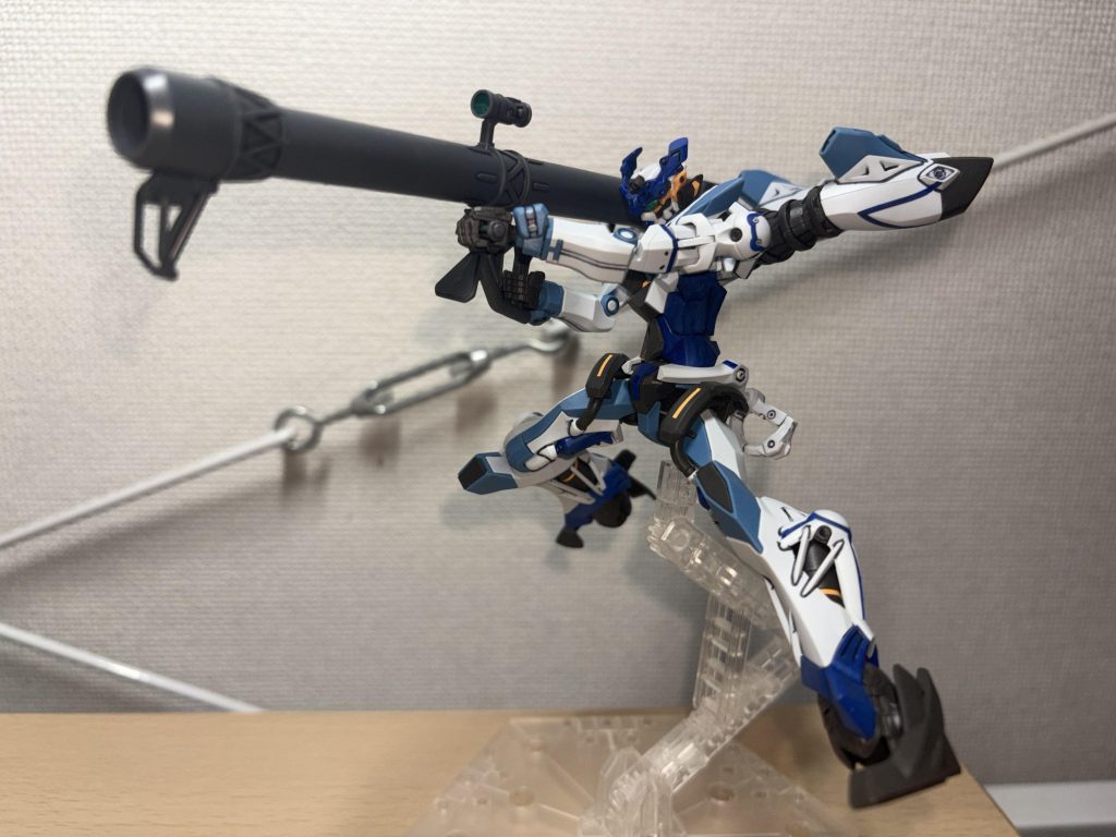 ほら！ジャイアントバズ持ちのジークアクス…遊びで撮ったけど、凄く好き！