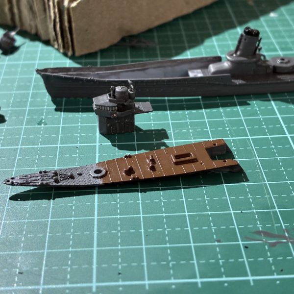 アオシマ1/700駆逐艦初霜1942制作