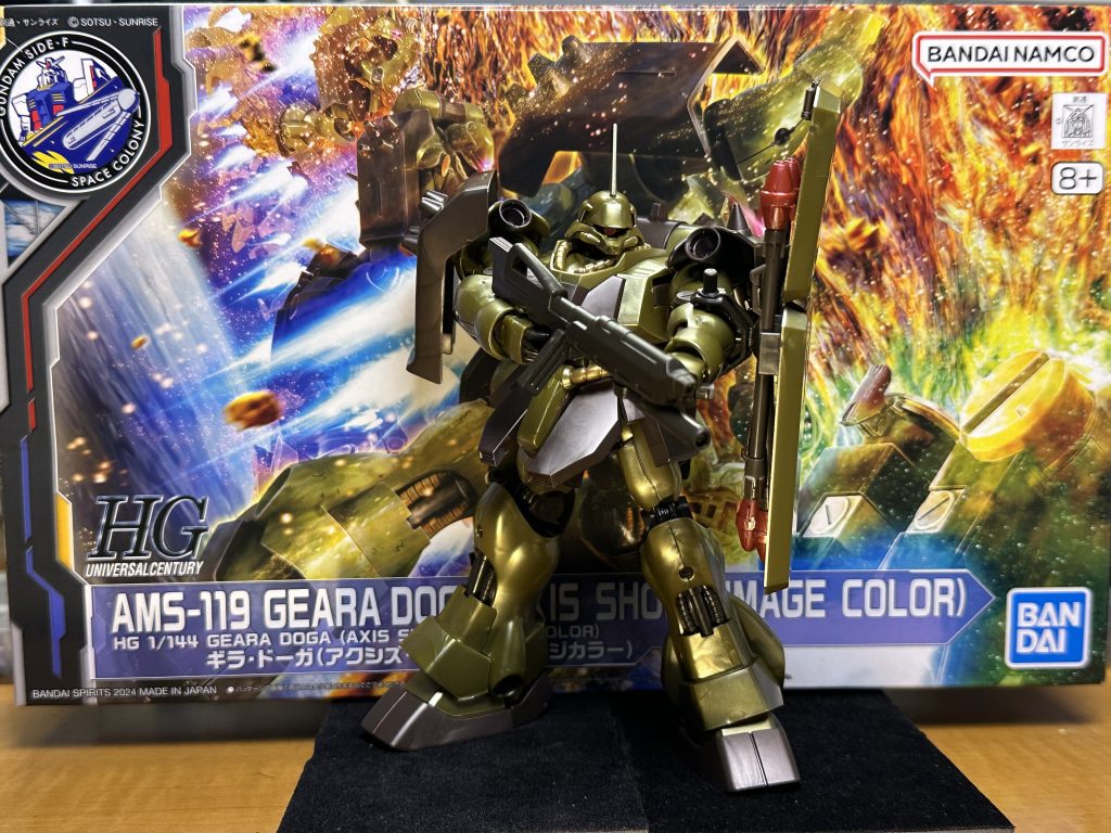 ギラ・ドーガは初めて作ったんですが、マッシブでかっこいいキットですね！ノーマルバージョン手に入れて塗装して仕上げてみたくなりました&nbsp;たまにはパチ組でおしまいも良いもんです