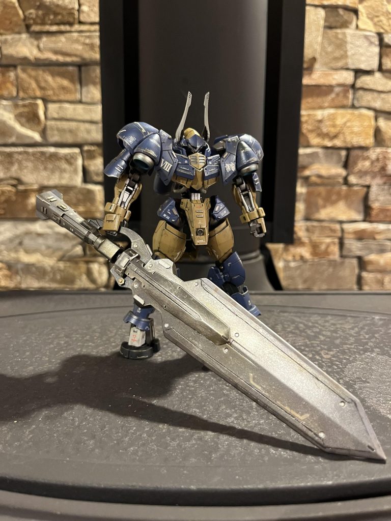 まずは素立ちから！！ 今回はハシュマル戦時の再現をしたかったのでウェザリングも火星風にしています(*´˘`*)