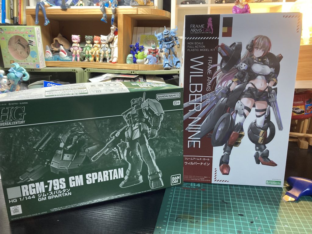 作品名：生存報告と進捗<p>建前→フレームアームズのウィルバーナイン組んだし､フレームアームズ・ガールのウィルバーナインも組みたい。 本音→ちょっとガンプラいじりたい。 (；－ω－)ｳｰﾝ…ﾄﾞｰｼﾖｯｶﾅ…</p>
