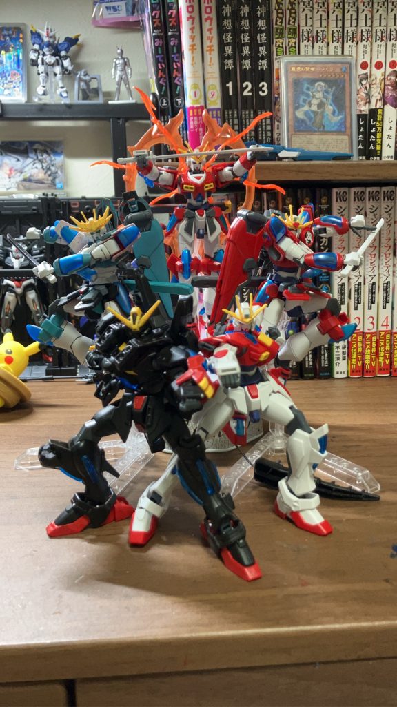 作品名：お正月にバーニング3機作ったでござるー！<p>お正月休みも終わってしまうでござるね、皆殿はなんのガンプラを作って過ごしたでござるか？拙者はバーニングを組んで過ごしたでござる。 もし良かったらお正月休みに組んだガンプラ教えてほしいでござる。 （なんかポージングがスーパ [&hellip;]</p>
