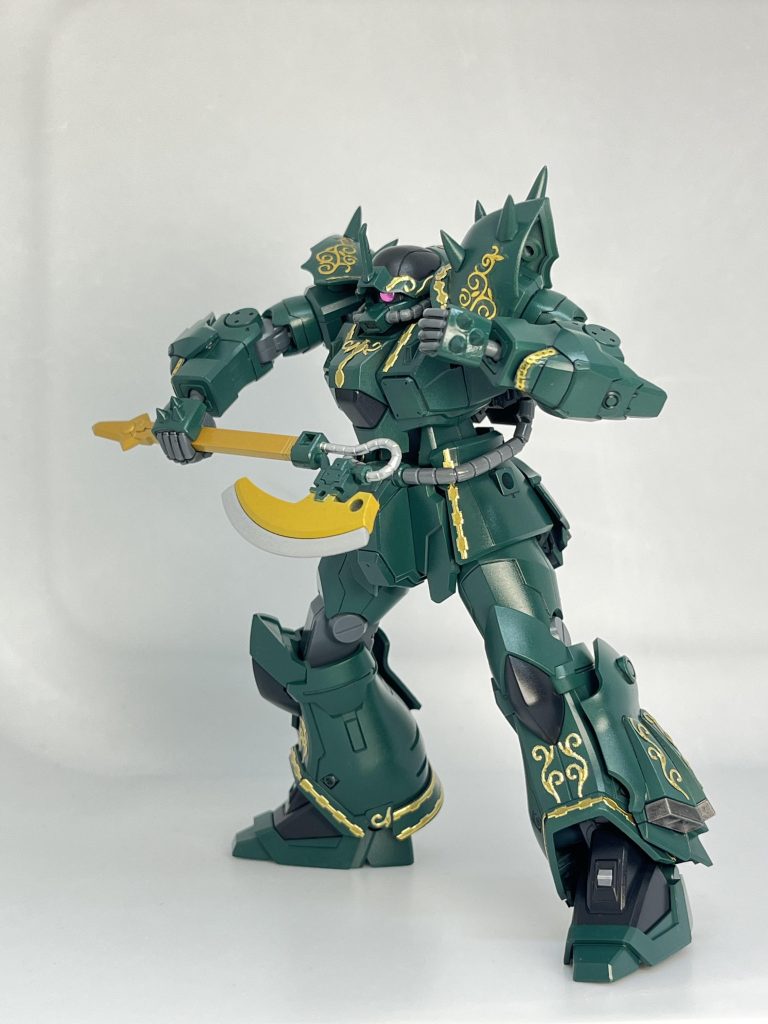 システムウェポンキット002のヒートホークとドゥルガーの武器の柄を改造して作りました。