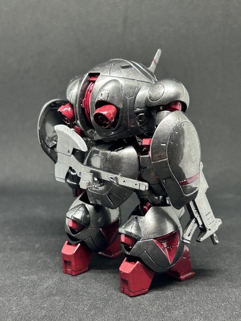 武器はマンロディかモンキーロディの武器にするか悩んでいましたが腕の巨大化したあたりである映画を思い出し(ガンダム関係なし)、斧にしました。