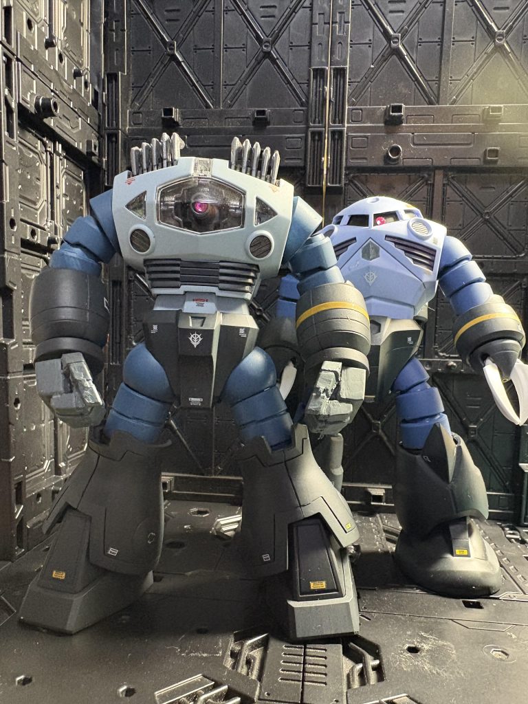 以前投稿したMSM07ズゴックにカラーやデカールなど合わせてみました。