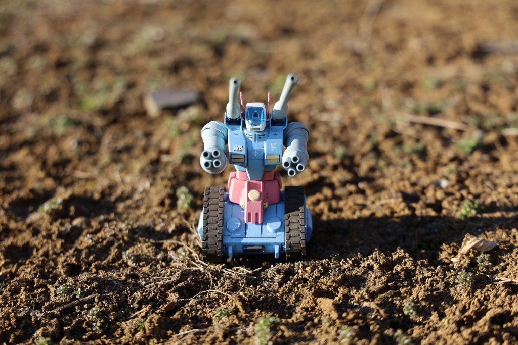 8歳の娘にやさしそうだね、という評価を受けました。なのでタイトルは「やさしいガンタンク」です