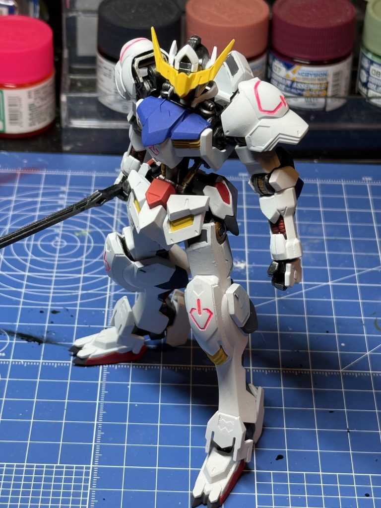 作品名：バルバトス<p>アッセンブルカラー筆塗り！ 久々の進捗！</p>
