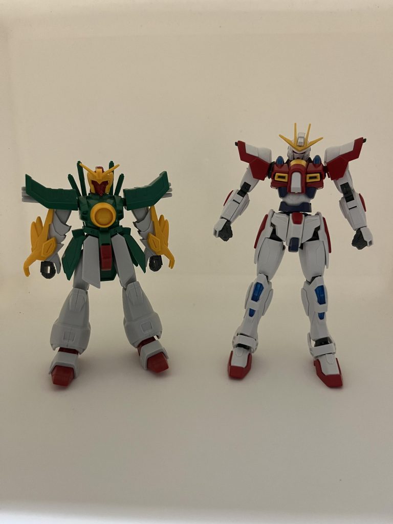 この2機をミキシングしましたドラゴンガンダムビルドバーニングガンダム辮髪刀はギラーガを使用