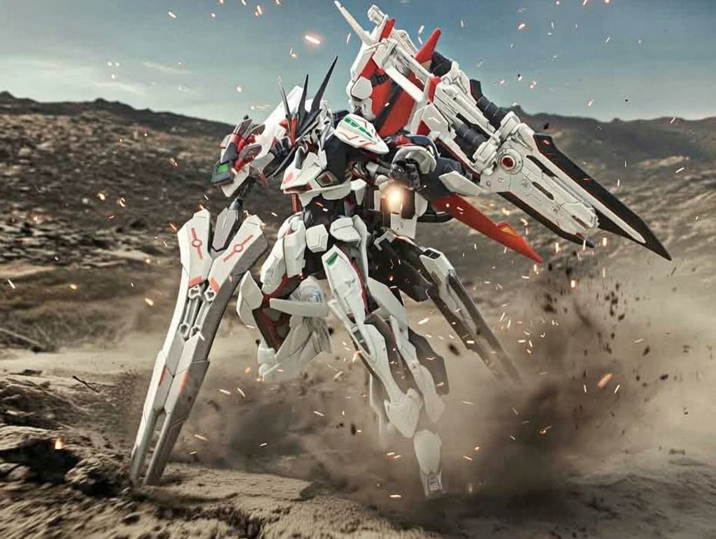 ロードロングソードはやっぱり地面に突き立てたいということでいい感じに背景を生成できたと思います