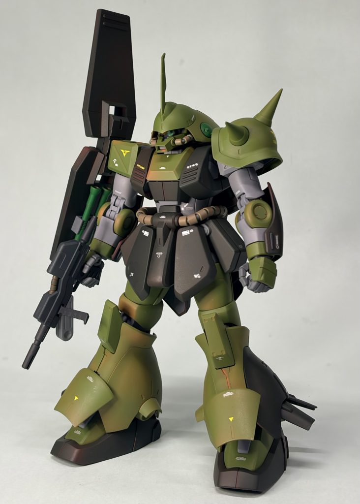 MG マラサイをハイザックカラーに全塗装。ティターンズ所属の量産型MSを表現するにあたってハイザックカラーにしてみました。