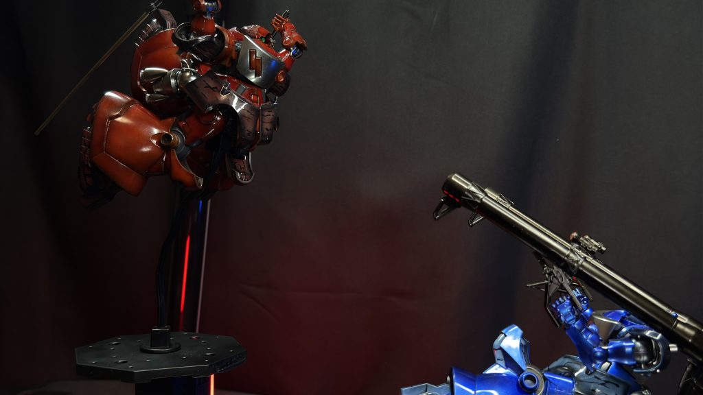 GQ版なのでシャアシャリのつもりで塗装して完成させたら、、、、川口名人とラル大尉にしか見えなくなってしまった笑