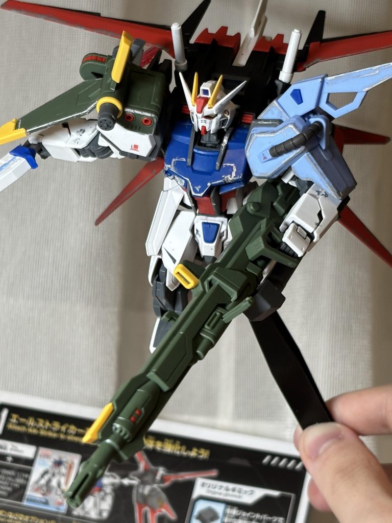 空中での高機動戦闘を仕掛けるPスト。全部ストライカーをフル活用してのガチ戦闘。結局これが一番カッコいいわな。