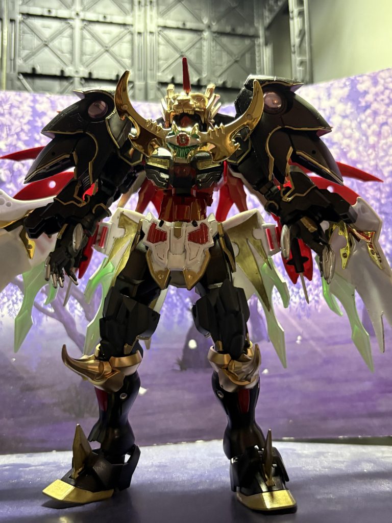 「見よ、これが儂の得た新たな力よ!!」増大した闇の力によって巨大化した魔星大将軍名付けるならば『闇覇王・魔星』最早、支配など意識に無く、ただ己の中に沸き立つ怒りと憎しみ、恨みのままに天宮を滅ぼそうと暴れる存在